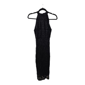 Trixxi Black Lace Halter Bodycon Dress